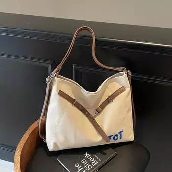 Простая и вместительная сумка-тоут, повседневный и модный рюкзак для поездок на работу серый