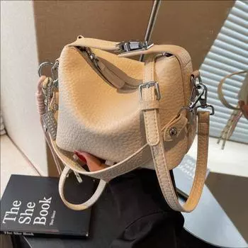 Простая и вместительная женская сумка для поездок на работу, универсальная сумка через плечо no pendant серебряный