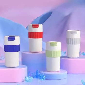 Простая изоляционная дорожная чашка из нержавеющей стали, дорожная чашка для знаменитостей и девушек, ценная автомобильная офисная кофейная чашка 480ml красный