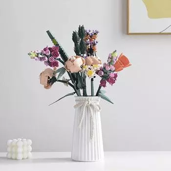 Простая керамическая ваза в европейском стиле Гидропонная ваза в стиле Украшение дома Современное украшение ваза украшение комнаты