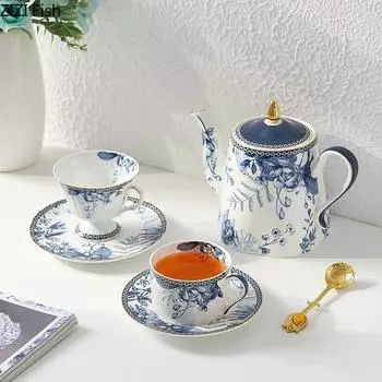 Простая кофейная чашка, керамическая кружка и чайник, креативный офисный набор для послеобеденного чая, латте, молока, кофейных чашек, британский домашний напиток, подарок 200ml