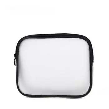 Простая косметичка, матовая прозрачная водонепроницаемая сумка для хранения средств по уходу за кожей, большая вместимость, дорожная сумка для стирки