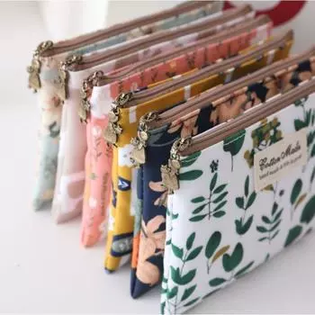 Простая косметичка, милый кошелек для монет, сумка для хранения, сумка для туалетных принадлежностей, ручная сумка, красный конверт, холщовая сумочка