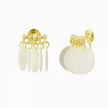 Простая круглая подвеска-спираль от комаров, модная клипса для ушей без сережек для пирсинга