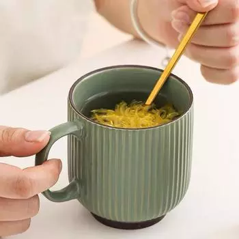 Простая кружка большой емкости, бытовая керамическая чашка для питья, офисная кофейная чашка, овсяная чашка, чашка для завтрака