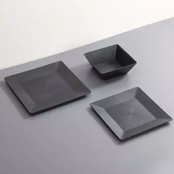 Простая квадратная обеденная тарелка Premium Sense Food Show Plate Бытовая тарелка для стейков Вечеринки M