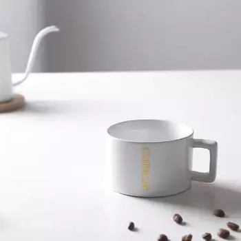Простая легкая роскошная кофейная чашка Кружка в скандинавском стиле Керамическая чашка для воды Чашка для молока Чашка для сока