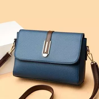 Простая маленькая квадратная универсальная сумка через плечо из искусственной кожи, городская модная повседневная сумка для поездок на работу