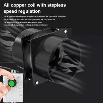 Простая маленькая вытяжка USB, не требующая установки, кухонная вентиляция, вытяжной вентилятор, бытовые воздуховоды с регулируемой скоростью, вытяжные вентиляторы