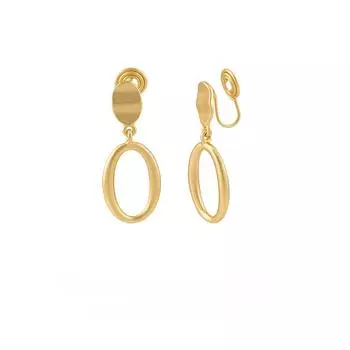 Простая матовая полая овальная модная катушка от комаров, зажим для ушей без пирсинга, женский