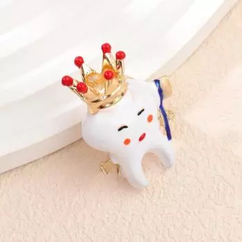 Простая металлическая брошь, высококачественная рубашка, крупное украшение для платья, креативная одежда, зубная булавка.