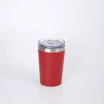 Простая мини-кружка для молока 12 унций, вакуумная кофейная кружка из нержавеющей стали 304, портативная термокружка для автомобиля для улицы 9oz красный
