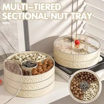 Простая многосекционная фруктовая тарелка коробка для хранения конфет с семенами дыни для гостиной