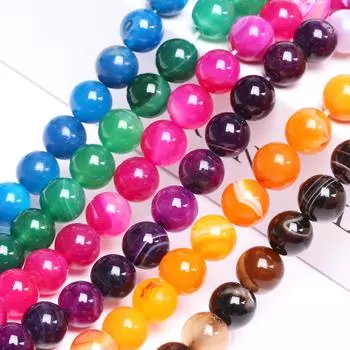 Простая мода 4/6/8/10/12 мм для бижутерии, разделительные бусины, бусины для цепочек мобильных телефонов, 40/30/20/5 шт., изготовление ювелирных изделий своими руками, ремешок на запястье, модный аксессуар из камня 4mm/40Pcs