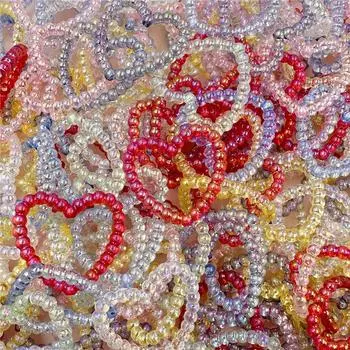 Простая мода для браслета и ожерелья, 5 шт., ювелирные аксессуары «сделай сам», модные серьги с сердцем из акрила 39,6*36,8 мм, изысканные ювелирные изделия фиолетовый