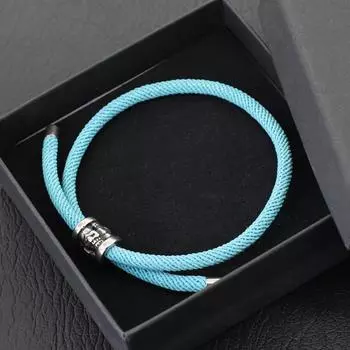 Простая мода из нержавеющей стали, регулируемая ручная веревка, ювелирные изделия серебряного цвета для мужчин и женщин, ювелирные изделия для рук, подарок, вечерние украшения S белый