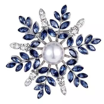 Простая мода снежинка брошь аксессуары для одежды женская булавка аксессуары для одежды