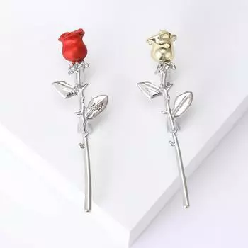 Простая мода темперамент роза ювелирные изделия тренд брошь женская одежда аксессуары брошь булавка кнопка