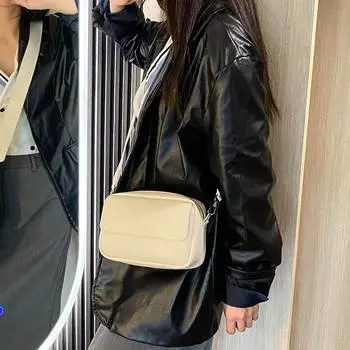 Простая модная и универсальная женская сумка, маленькая квадратная сумка через плечо, небольшой дизайн, роскошь, минимализм коричневый