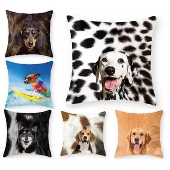 Простая модная милая наволочка с мультяшным подарочным орнаментом, украшение для дома, наволочка, квадратная декоративная подушка 40x40cm