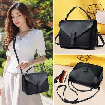 Простая модная нишевая дизайнерская кожаная женская сумка-портфель через плечо из коровьей кожи в стиле локомотива из мягкой кожи хаки