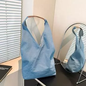 Простая модная сумка через плечо 2024 года, летняя простая модная сумка-тоут большой вместимости, модная сумка для поездок на работу чёрный