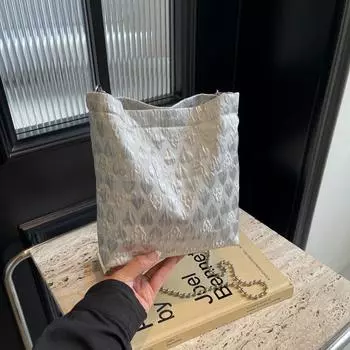 Простая модная трендовая сумка через плечо женская летняя 2024 года, новая модная ретро-сумка-мессенджер, модная повседневная сумка-ведро чёрный