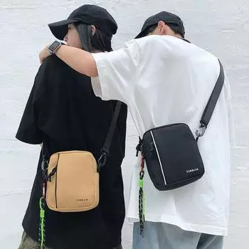Простая мужская сумка через плечо, модная сумка через плечо, мужской повседневный рюкзак через плечо, модная маленькая квадратная сумка для мобильного телефона M