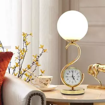 Простая настольная лампа, современная креативная прикроватная романтическая спальня, теплый свет северного ветра, роскошная домашняя декоративная настольная лампа warm light золотой