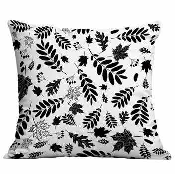 Простая наволочка с растениями и цветами, домашняя декоративная наволочка для подушки 45 * 45Cm
