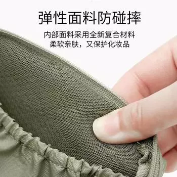 Простая нейлоновая косметичка для хранения, женская портативная водонепроницаемая дорожная деловая косметичка зелёный