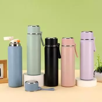 Простая новая вакуумная чашка из нержавеющей стали, высокий уровень внешнего вида, студенческая чашка для воды, переносная автомобильная чашка для воды 500ml