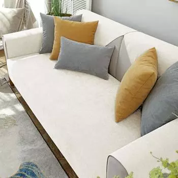 Простая однотонная летняя водостойкая диванная подушка для домашних животных, устойчивая к моче, универсальный нескользящий коврик для защиты от мочи, детский коврик для четырех сезонов, против кошачьих царапин 70*70