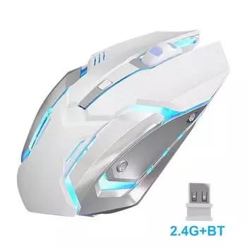 Простая офисная мышь с высоким разрешением, двухрежимная, тонкая 2.4G розовый