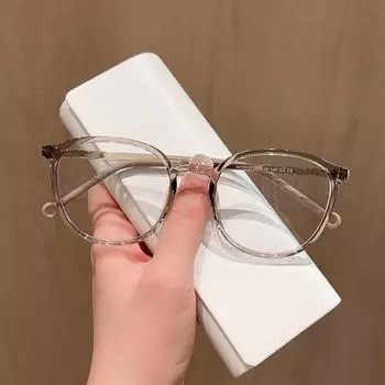 Простая оправа для очков Retro TR90 Early Eight с круглым лицом может быть оснащена очками для близорукости.