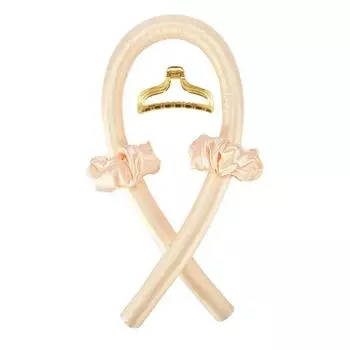 Простая палочка для завивки волос, портативная бытовая пена для завивки волос во время сна, ленивый человек, без нагрева, набор парикмахерских инструментов теплый желтый