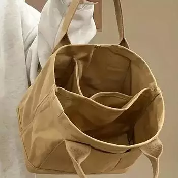 Простая парусиновая маленькая сумка, винтажные женские сумки для работы, сумка для переноски, однотонная сумка для колледжа, повседневная сумка для книг белый