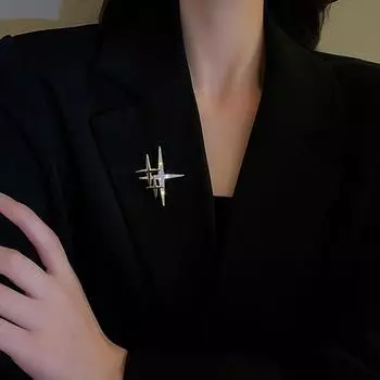 Простая персональная звезда высокого класса брошь Sense милый модный дизайн корсаж модная булавка для вечернего банкета костюм эмблема ювелирные изделия OneSize