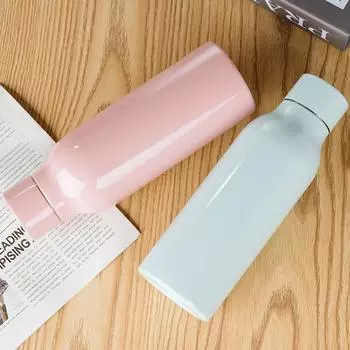 Простая подарочная кружка, женская нейтральная высококачественная автомобильная чашка для воды из нержавеющей стали 500ml