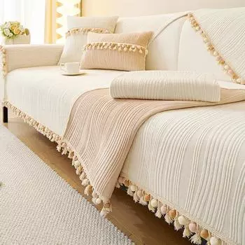 Простая подушка для дивана из молочного волокна, новинка зимы, нескользящий кожаный чехол для дивана, плюшевый утолщенный чехол для подушки, полотенце 70*70cm