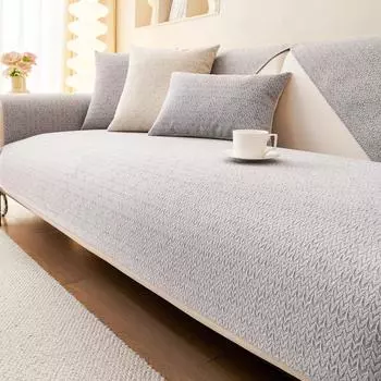 Простая подушка для дивана на все времена года, подушка из шенилла, нескользящая, модное полотенце для дивана, однотонный чехол для дивана в гостиной 70*70cm