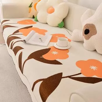 Простая подушка для дивана специальной формы Four Seasons Universal с нескользящей подкладкой из шенилла для полотенец для дивана, высококачественная подушка 90*90cm