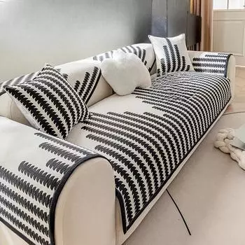 Простая подушка для дивана в скандинавском стиле, осенне-зимний прямой ряд, кожаный диван, специальные нескользящие подушки для сидения, высококачественный тканевый чехол для дивана 70*70cm