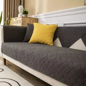 Простая подушка для дивана в скандинавском стиле, четыре сезона, нескользящие подушки для сиденья из чистого хлопка, современный кожаный чехол для дивана, фиксированный чехол, полотенце 70*70cm