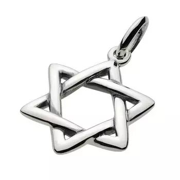 Простая подвеска Hexagram fp0188 [Figmart] [Серебряный аксессуар]