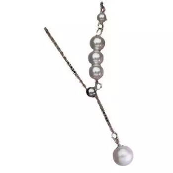 Простая подвеска с жемчужной кисточкой, высококачественное ожерелье, универсальный темперамент, ретро-мода, цепочка на ключицу, новый стиль