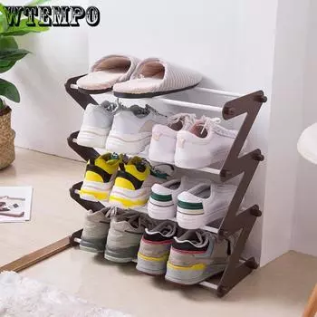 Простая полка для обуви в сборе, 1 шт., Z-тип для домашнего общежития