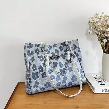 Простая портативная сумка-тоут женская сумка большой вместимости женская летняя тенденция 2024 года новая модная повседневная сумка через плечо чёрный