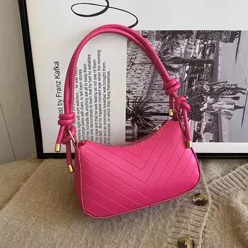 Простая повседневная сумка через плечо 2024 года, новый тренд весны, большая вместительная сумка через плечо, повседневная сумка через плечо в стиле ретро чёрный