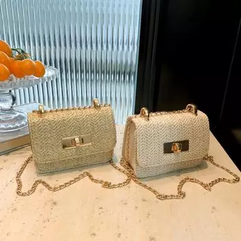 Простая повседневная сумка через плечо, повседневная модная маленькая сумка, женская летняя новая повседневная ретро маленькая квадратная сумка